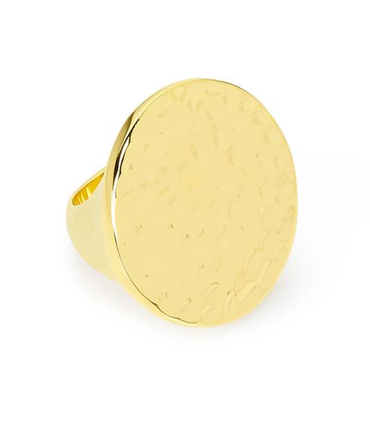 Henri Bendel Hammered Disc Ring