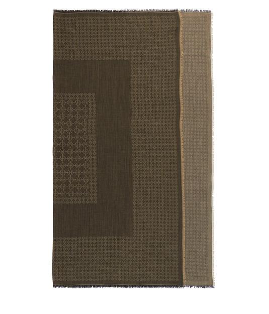 Henri Bendel Havana Monogram Scarf