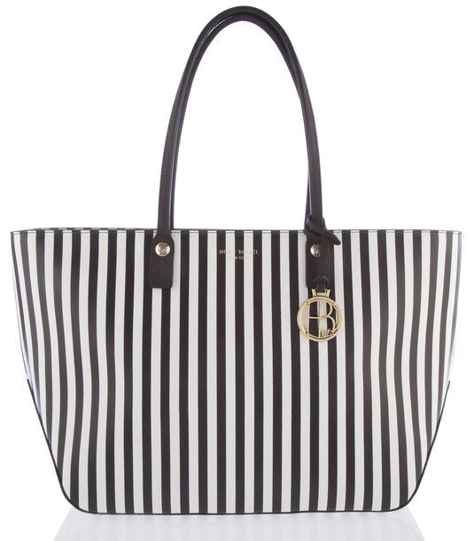 Henri Bendel Centennial Stripe E/w Tote