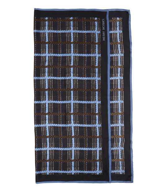 Henri Bendel Plaid Silk Scarf