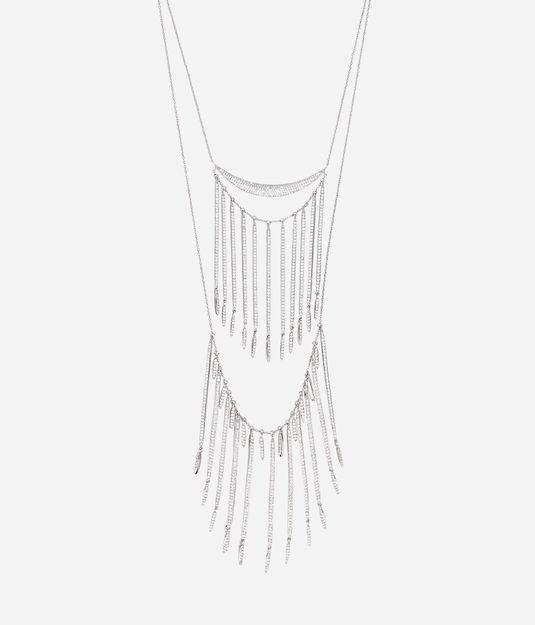 Henri Bendel Luxe Tribal Fringe Double Necklace