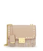 Henri Bendel Waldorf Chain Party Tweed Bag