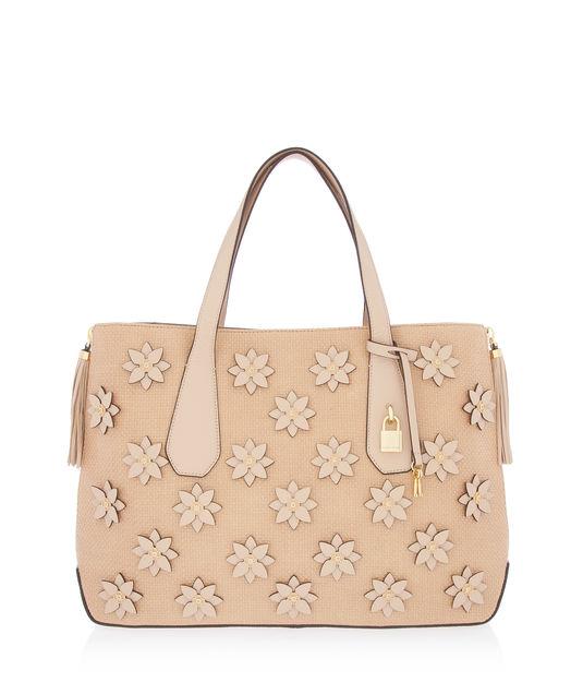 Henri Bendel Debutante Petal Straw Carryall