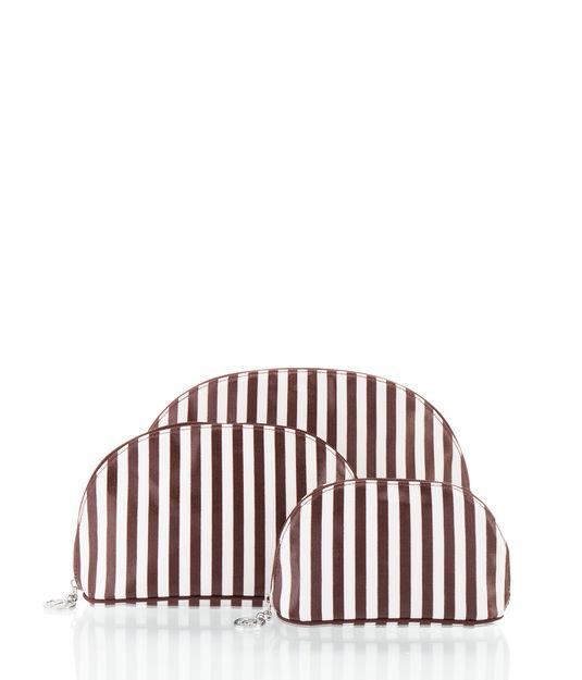 Henri Bendel Brown & White Wedge Set Of 3