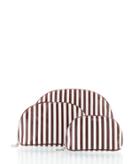 Henri Bendel Brown & White Wedge Set Of 3