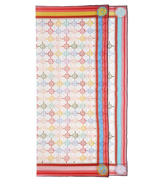 Henri Bendel Monogram Silk Scarf