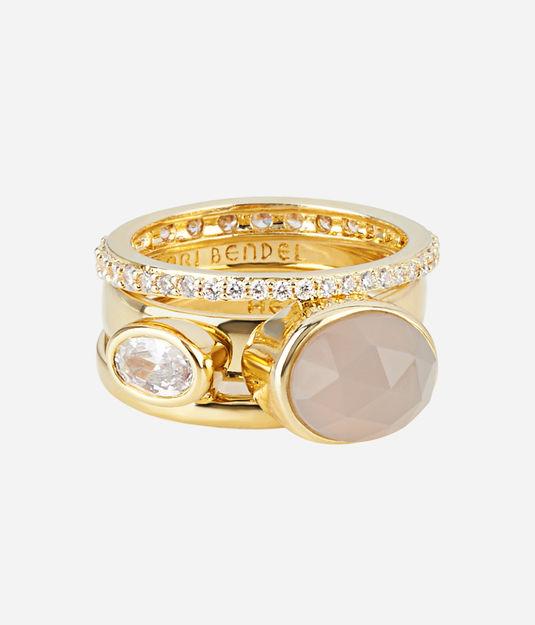 Henri Bendel Luxe Bali Semi Precious Stack Ring