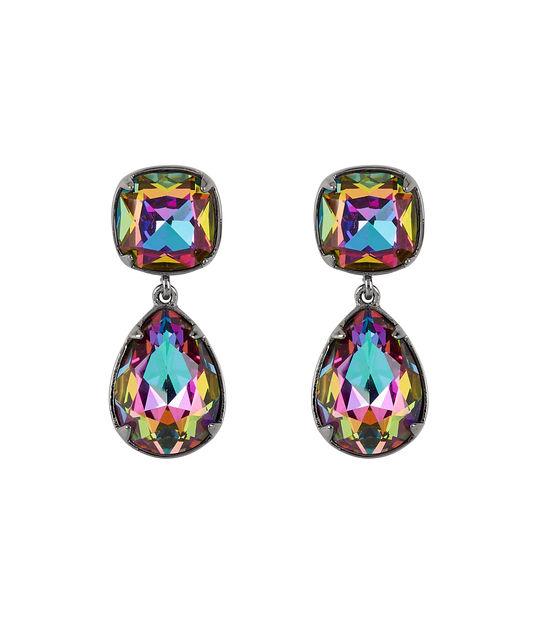 Henri Bendel Rainbow Stone Drop Earrings