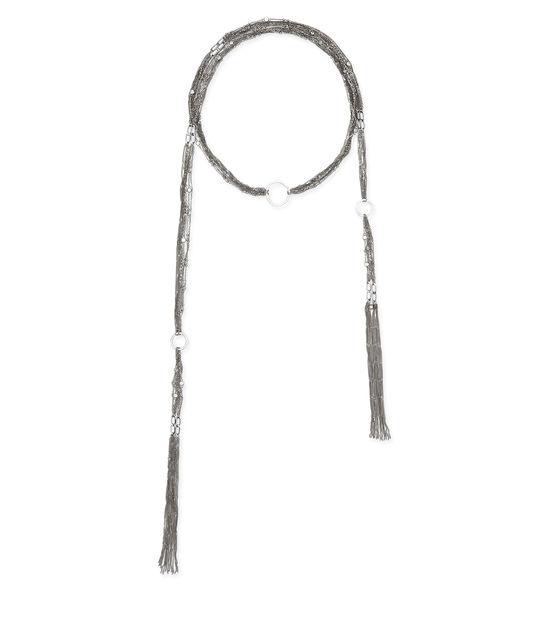 Henri Bendel Black Iris Wrap Necklace
