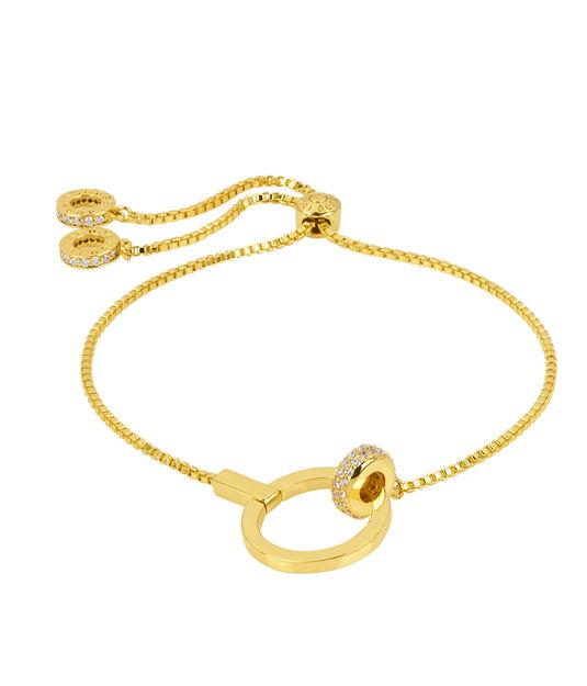 Henri Bendel Pave Link Slider Bracelet