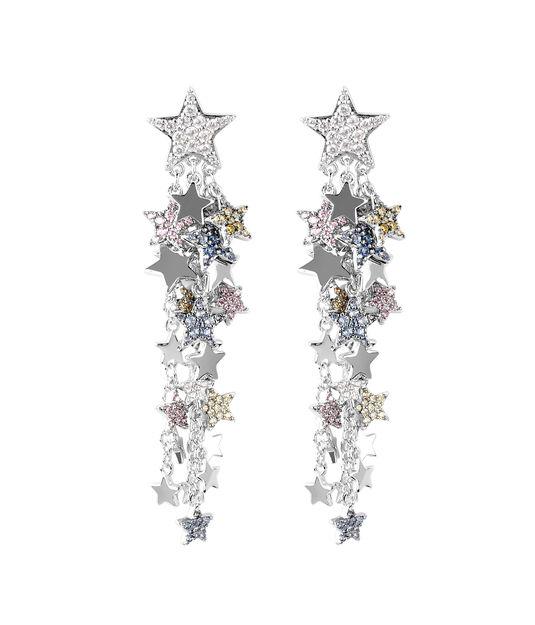Henri Bendel Pave Star Chandelier Earring