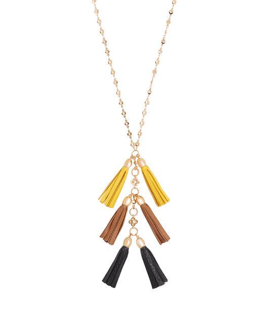 Henri Bendel Leather Tassel Pendant