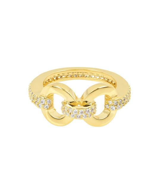 Henri Bendel Pave Link Ring