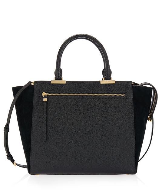 Henri Bendel Gotham Suede Blocked Tote
