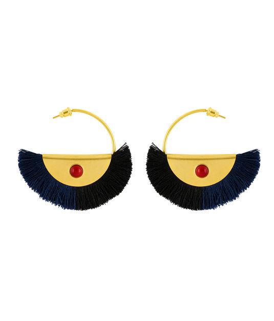 Henri Bendel Nectar Nectar Half Circle Hoop With Fringe