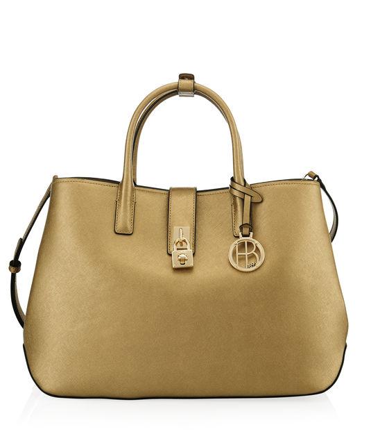 Henri Bendel West 57th Metallic Day Satchel