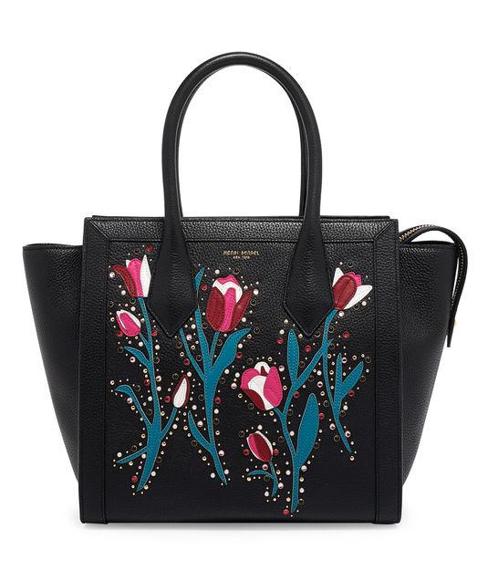 Henri Bendel Rivington Floral Embroidered Tote