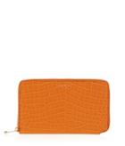 Henri Bendel West 57th Croco Xl Zip Around Continental Wallet