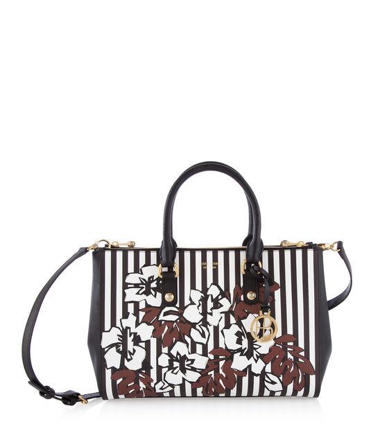 Henri Bendel West 57th Floral Stripe Carryall
