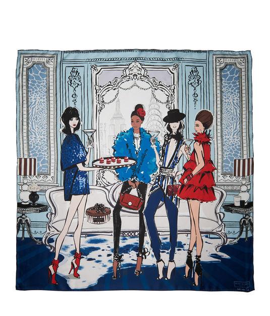 Henri Bendel Limited Edition Megan Hess Scarf