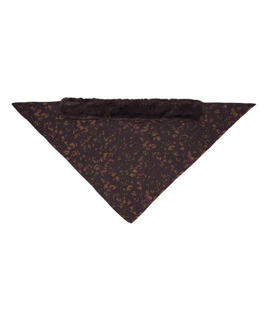 Henri Bendel Camo Faux Fur Silk Shawl