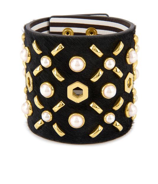Henri Bendel Hex Pearl Statement Bracelet