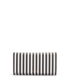 Henri Bendel Brown & White Striped Folding Jewelry Case