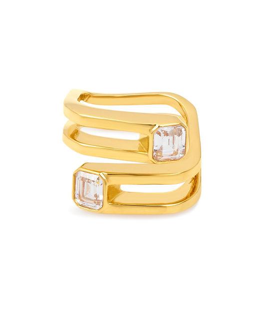 Henri Bendel Luxe Signet Stone Wrap Ring
