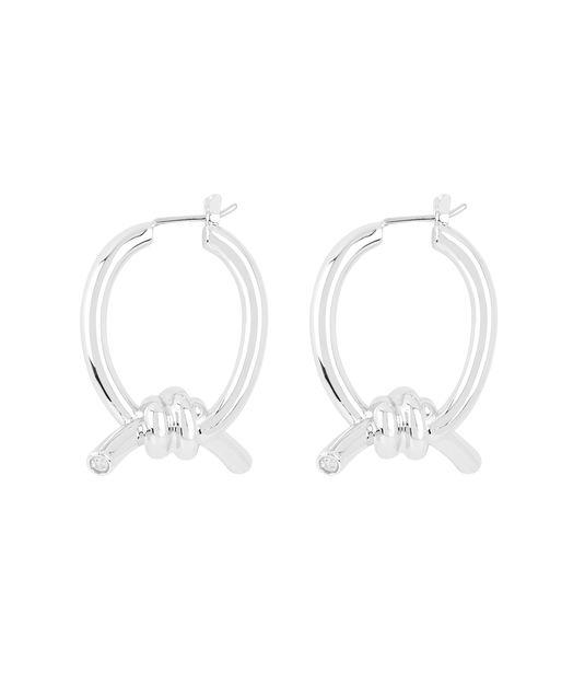 Henri Bendel Love Knot Hoop Earring