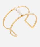 Henri Bendel Luxe Pearl Harness Cuff Bracelet