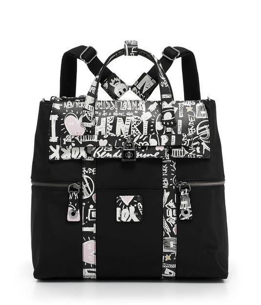 Henri Bendel Jetsetter Convertible Graffiti Print Backpack