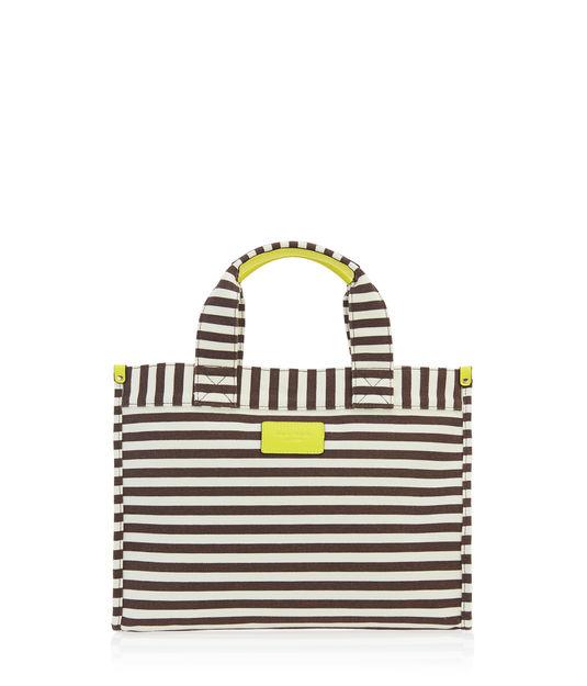 Henri Bendel Signature Stripe Canvas Mini Tote