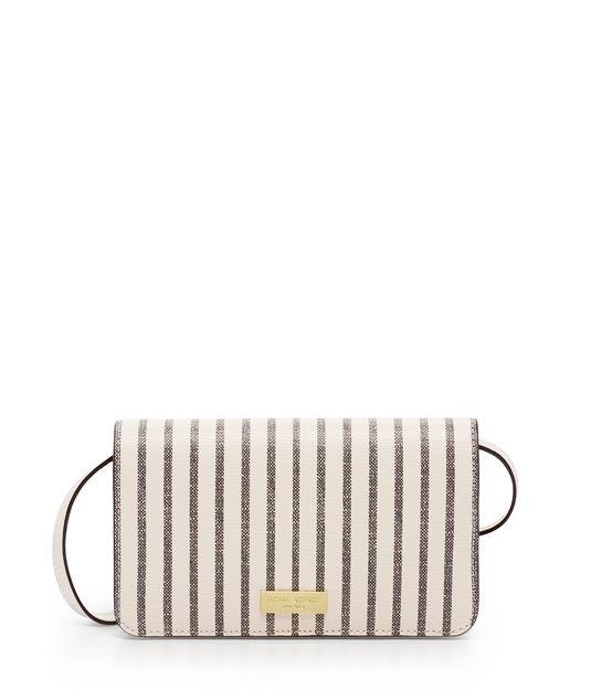 Henri Bendel West 57th Striped Xl Smartphone Case Crossbody