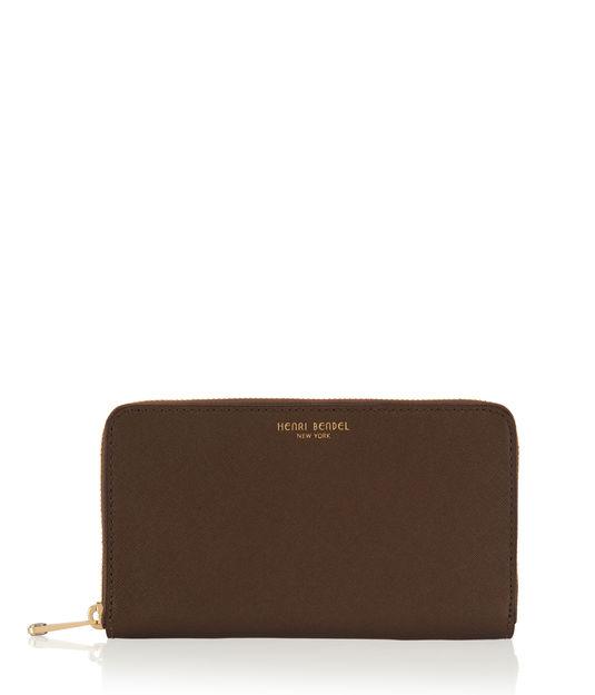 Henri Bendel West 57th Pearlized Zip Around Continental Wallet