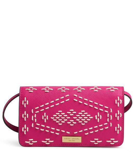 Henri Bendel West 57th Stitch Laced Xl Smartphone Crossbody