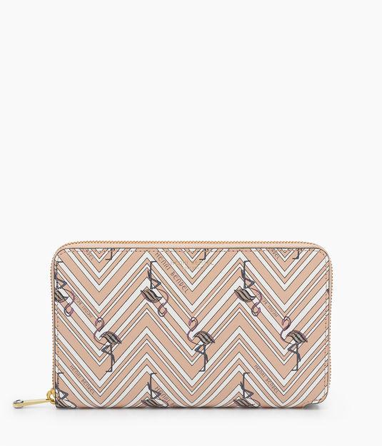 Henri Bendel West 57th Printed Xl Zip Around Continental Wallet