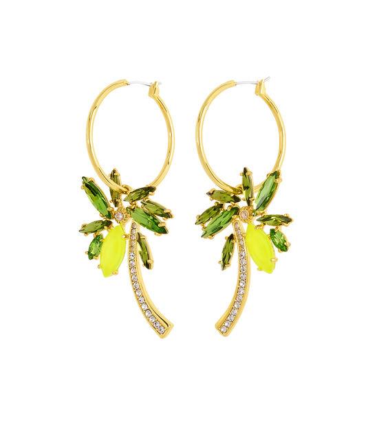Henri Bendel Palm Tree Hoop Earring