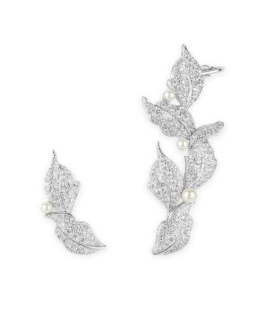 Henri Bendel Black Tie Crystal Vines Ear Crawler