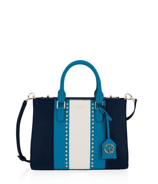 Henri Bendel West 57th Small Turnlock Studded Satchel