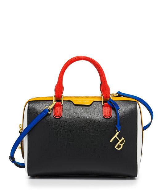 Henri Bendel West 57th Color Blocked Barrel Satchel