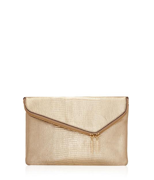 Henri Bendel Debutante Convertible Lizard Clutch
