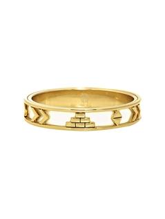 House Of Harlow 1960 Jewelry Aztec Bangle With White Leather