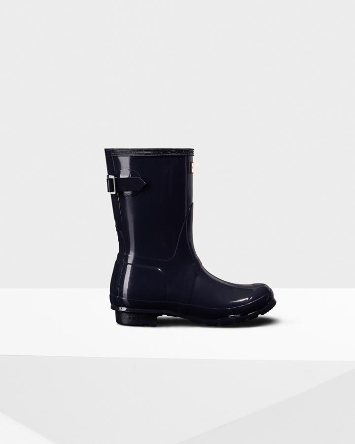Women's Original Short Back Adjustable Gloss Rain Boots