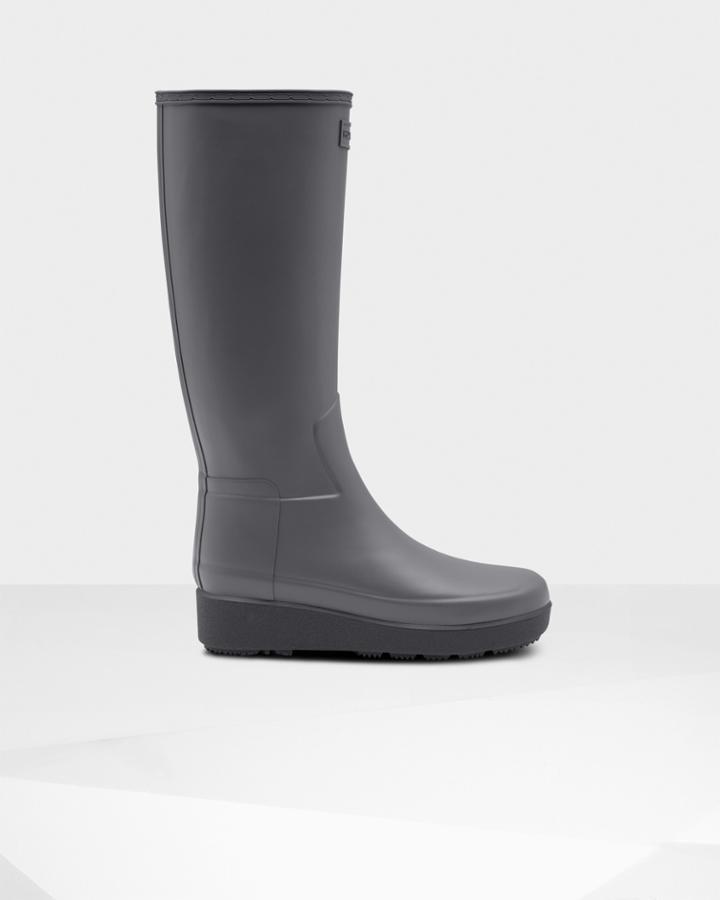 Women's Refined Slim Fit Creeper Tall Boots