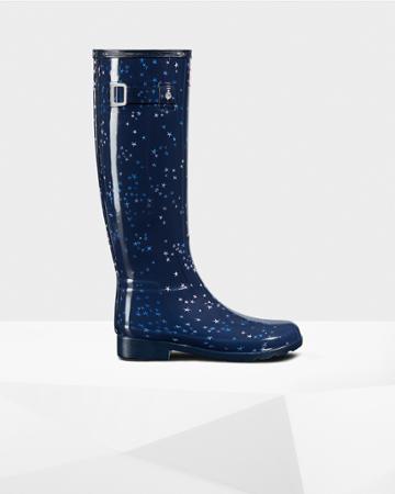Women's Original Refined Constellation Print Rain Boots