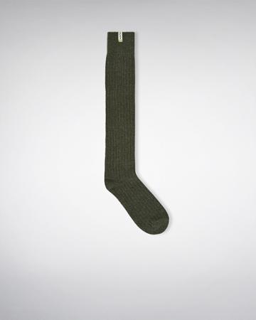 Textured Rib Knee Socks