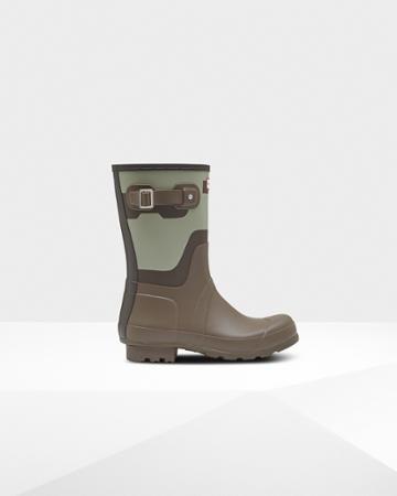 Men's Original Short Shadow Print Rain Boots