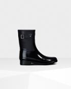 Women's Refined Slim Fit Short Gloss Duo Rain Boots