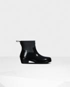Women's Refined Slim Fit Low Heel Gloss Duo Ankle Boots