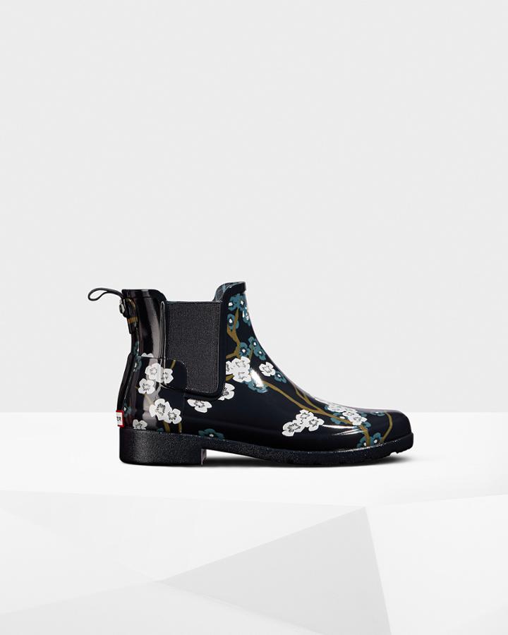 Women's Refined Blossom Print Chelsea Boots